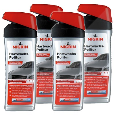 Nigrin 4x 500ml Hartwachs-Politur [Hersteller-Nr. 72951] von NIGRIN