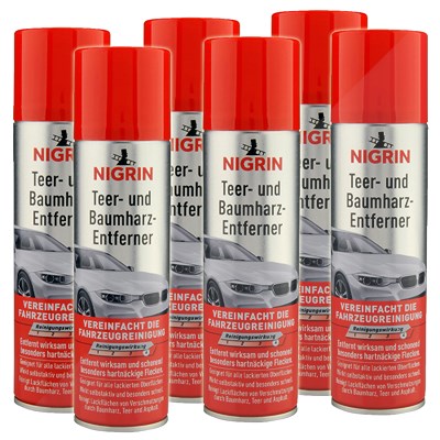 Nigrin 6x 250ml Teer- und Baumharz-Entferner [Hersteller-Nr. 74023] von NIGRIN