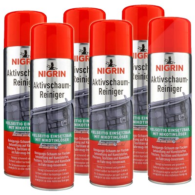 Nigrin 6x 500ml Aktivschaum-Reiniger [Hersteller-Nr. 74188] von NIGRIN