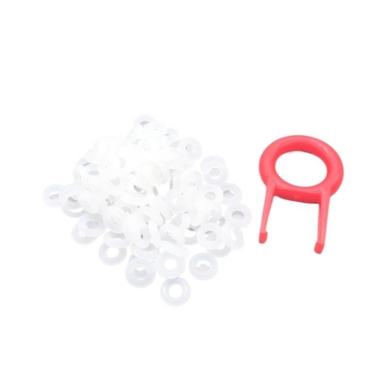 110 Stück Tastenkappen O-Ring-Dichtung Geräuschreduzierung Tastatur O-Ring-Dichtung Schalter Schalldämpfer for Cherry MX Tastaturdämpfer Ersatz(QRB1,8x5x1.5mm) von NIJLTCRBK