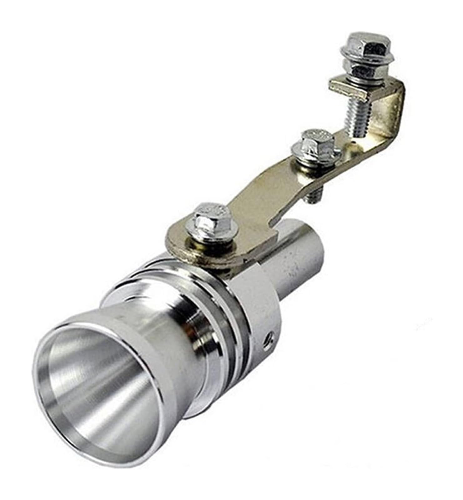 Auto Auspuff Endrohr Auspuffspitze Auto Turbo Sound MufflerWhistle Auspuffrohr Sounder Imitator Turbo Whistle Auspuffendrohr(Silber,Caliber 2.5cm) von NIKISO