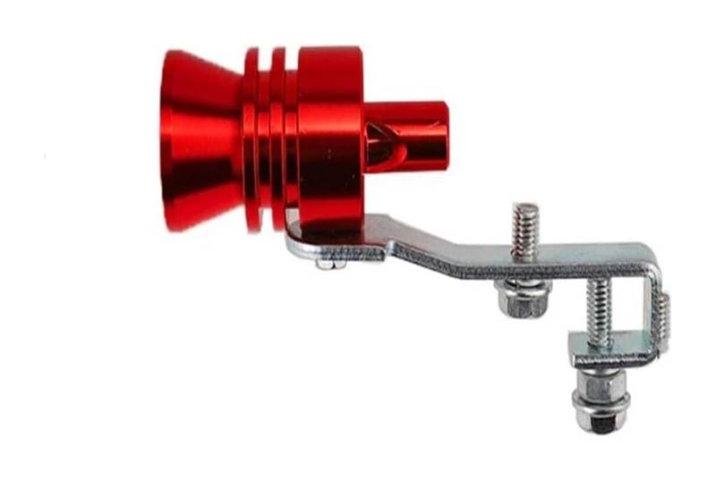 Auto Auspuff Endrohr Auspuffspitze Universal Simulator Whistler Auspuff Turbo Whistle Pipe Sound Schalldämpfer Blow Off Auspuff Endrohr(rot,L) von NIKISO