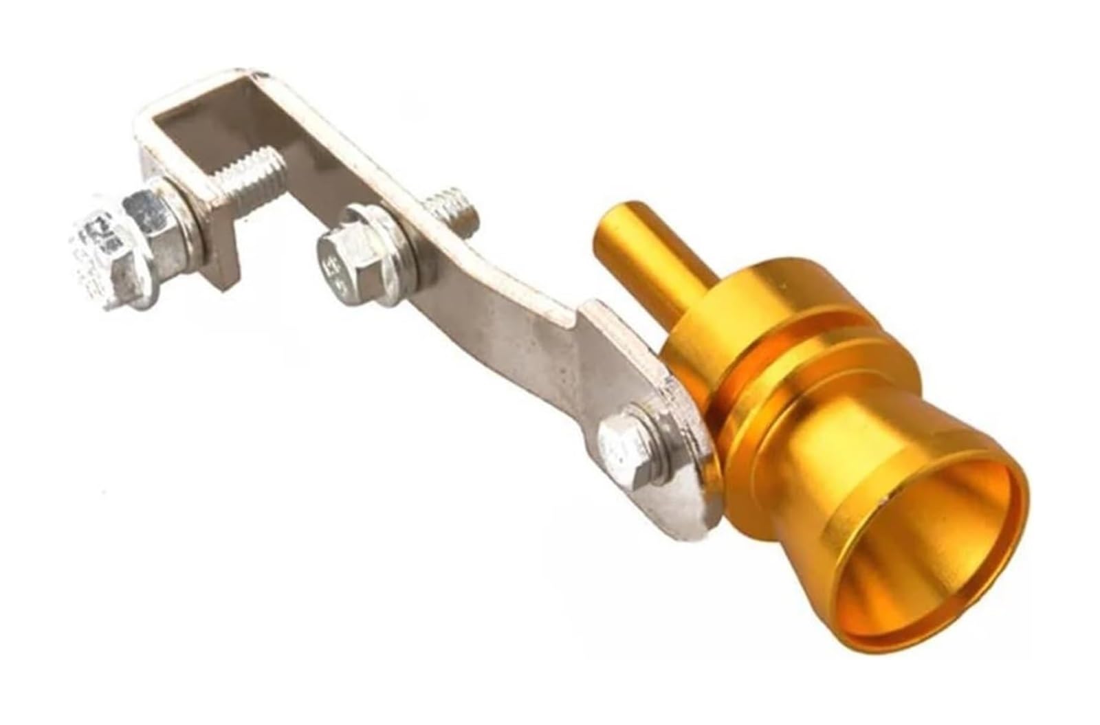 Auto Auspuff Endrohr Auto Auspuff Endrohr Spitze Turbo Sound Auto Auspuff Booster Lautsprecher Universal Auto Schalldämpfer Endrohr Pfeife Blow Off Ventil Spitze(Gold L) von NIKISO