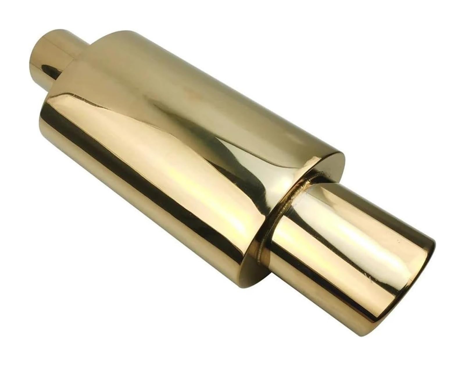 Auto Auspuff Endrohr Auto-Auspuffrohr-Endrohr-Spitzenschnittstelle 51 57 63 Mm Auto-Abgasanlage Schalldämpfer-Endrohrspitze Universal-Edelstahl-Auspuffrohr(GOLDEN 51MM) von NIKISO