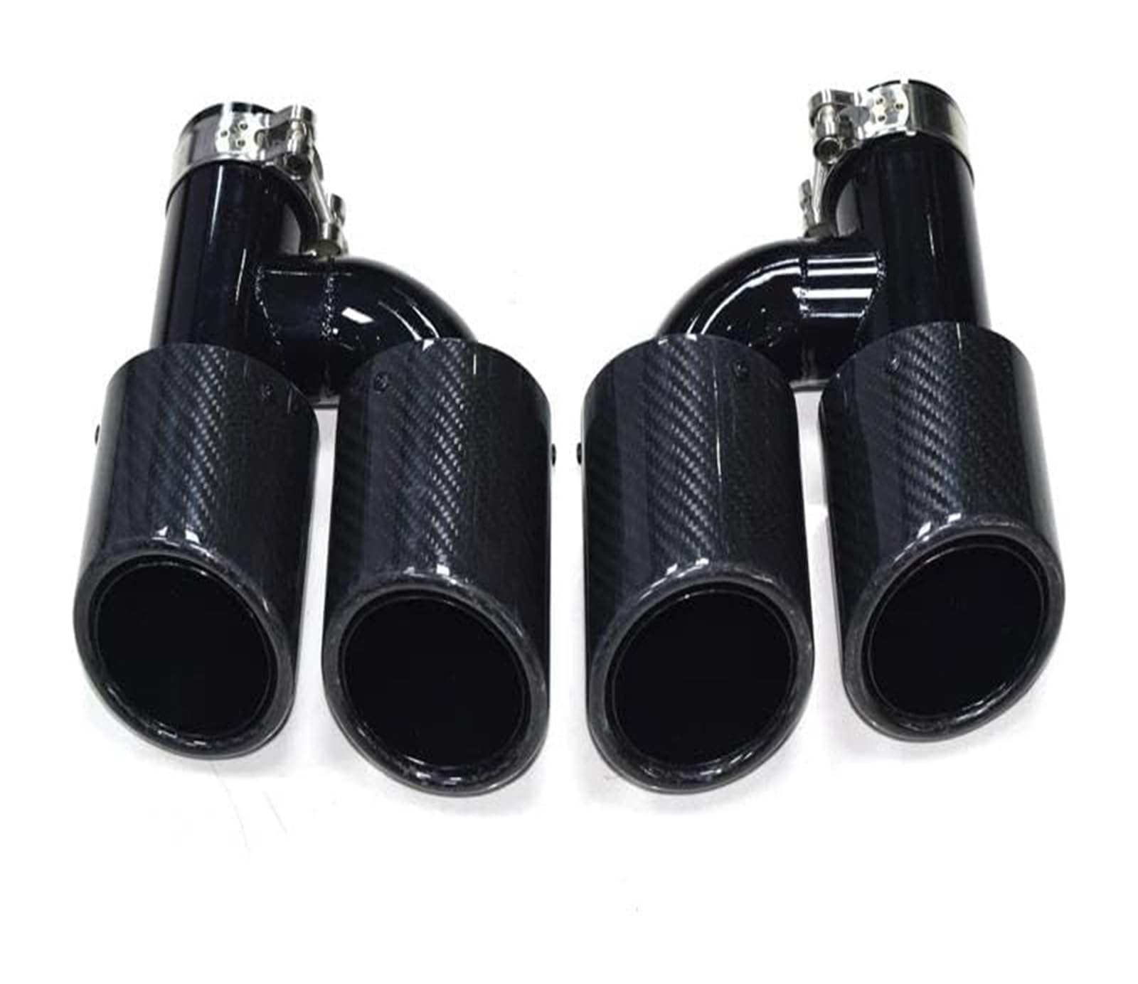 Auto Auspuff Endrohr Für A4 A5 A6 A7 Bis Zu S4 S5 S6 S7 Schwarz Schalldämpfer Spitze 60mm Endrohr Auto Auspuffrohr Endrohr Spitze Auto Hinten Doppelauspuffrohr(Black C) von NIKISO