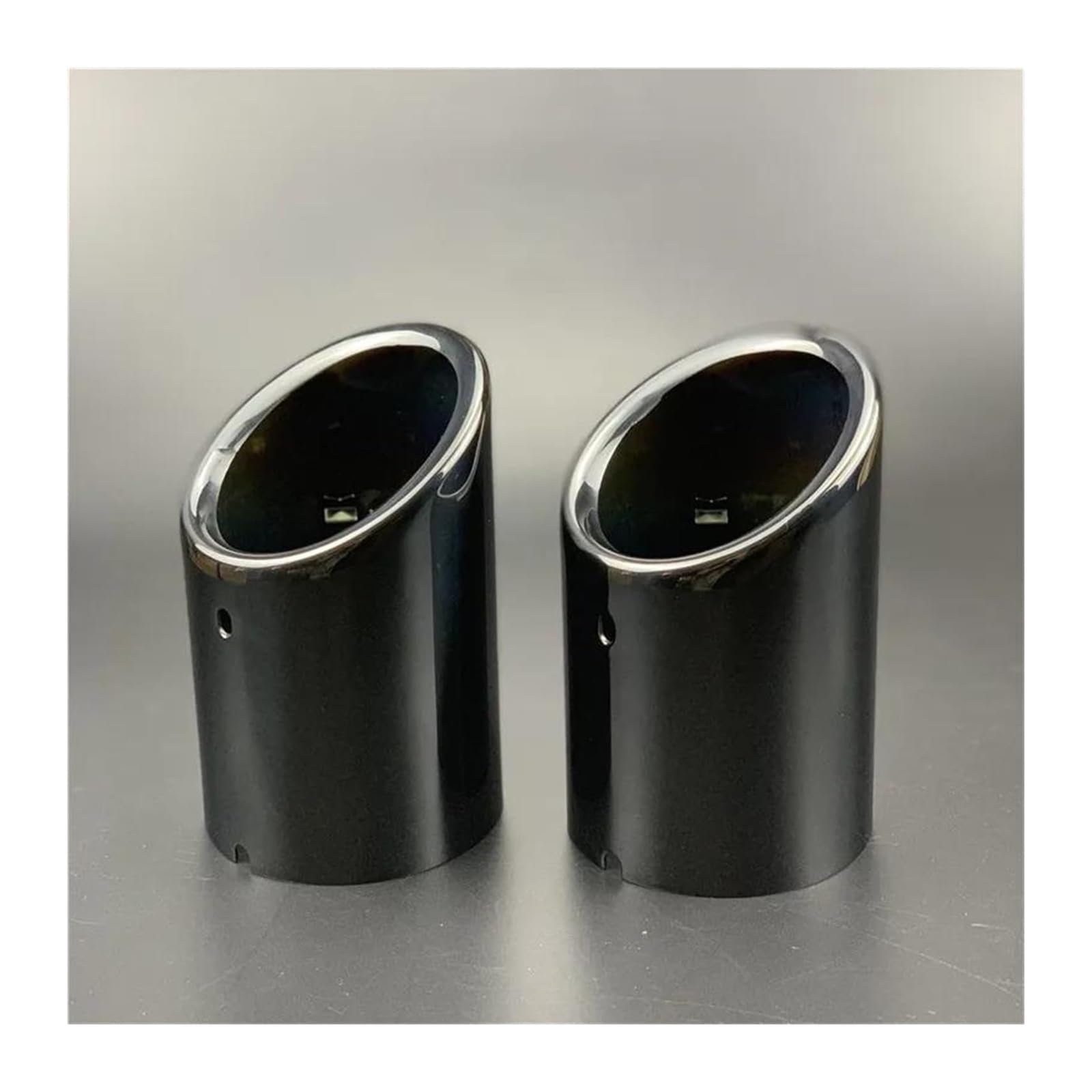 Auto Auspuff Endrohr Für A5 Einlass 88mm Schalldämpfer Schwanz Throat Auto Auspuff Endrohr Spitze 2 Stücke Auto-styling Auto Auspuff Ende Spitze Rohr(Schwarz) von NIKISO