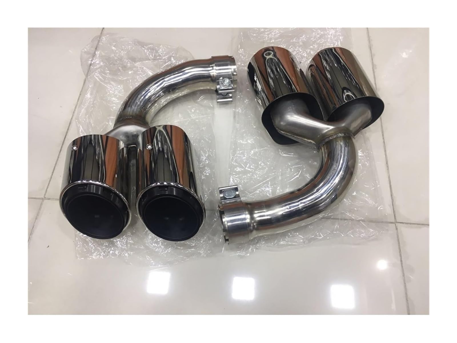 Auto Auspuff Endrohr Für Cayenne 2018 2019 Auto Schwanz Air Outlet Vent Kit Endrohr Auto Auspuff Tip Muffler End Rohr Hinten Auspuff Schalldämpfer Spitze Rohr von NIKISO