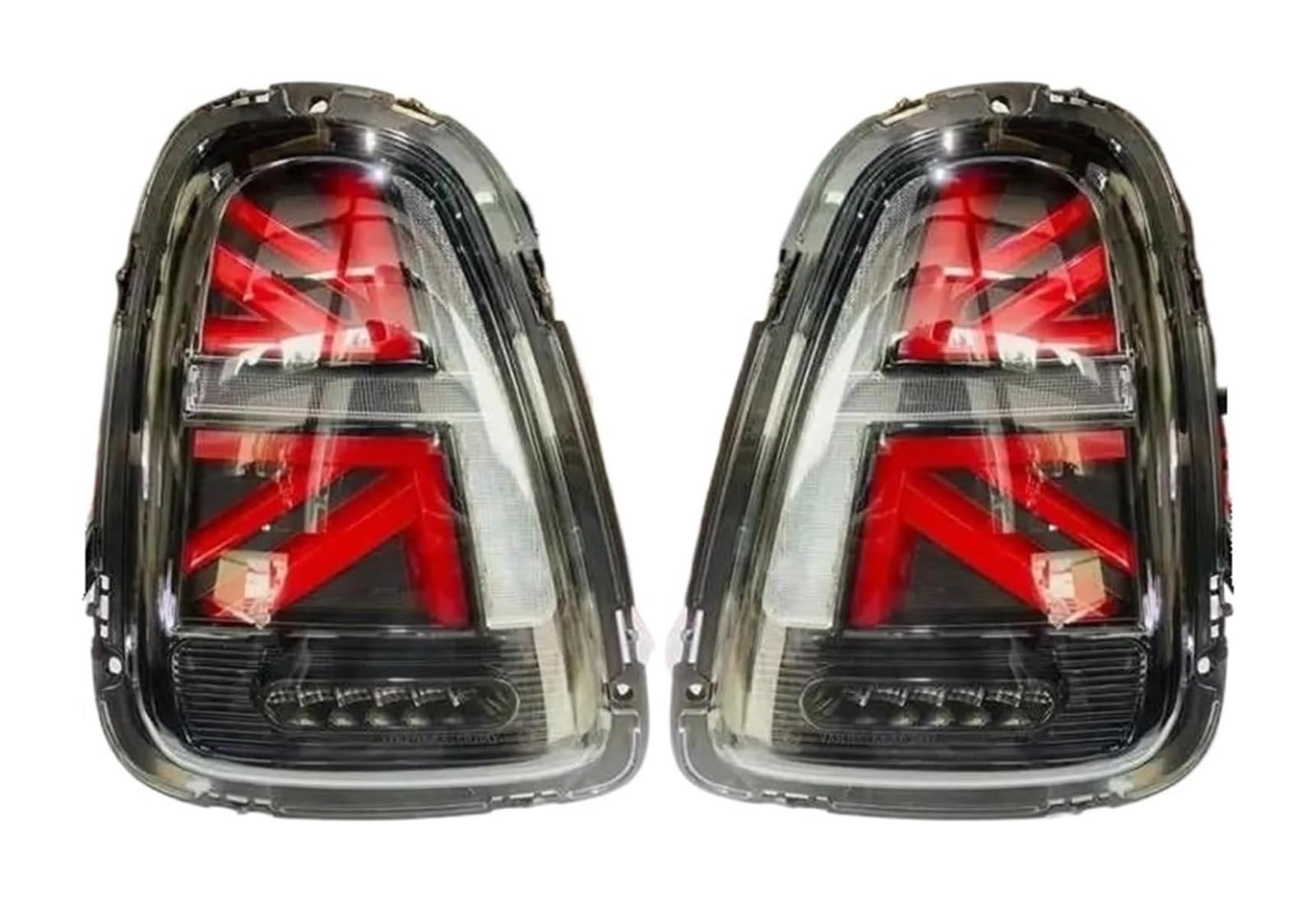 Auto Rückspiegel Anzeige Lampe Für M&ini Für Cooper Für R56 Für R57 Für R58 Für R59 2007-2013 Nebel Bremse Rücklichter Lichter Montage Auto Hinten Rücklicht Baugruppen(2pcs Red Clear,2011-2013 Year) von NIKISO