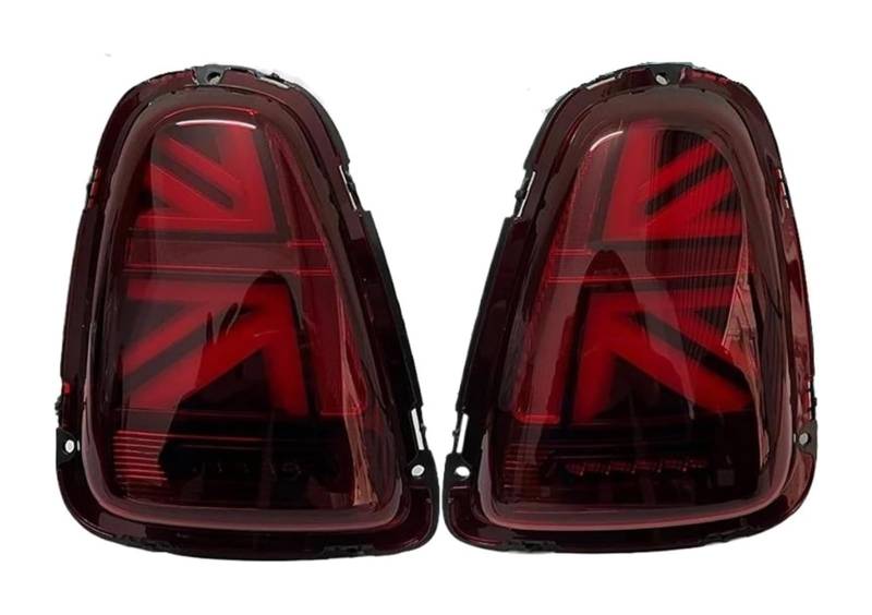 Auto Rückspiegel Anzeige Lampe Für M&ini Für Cooper Für R56 Für R57 Für R58 Für R59 Lampen Blinker Auto Lichter Rückleuchten Montage Hinten Schwanz Licht Baugruppen(2pcs Red Clear,2007-2010 Year) von NIKISO