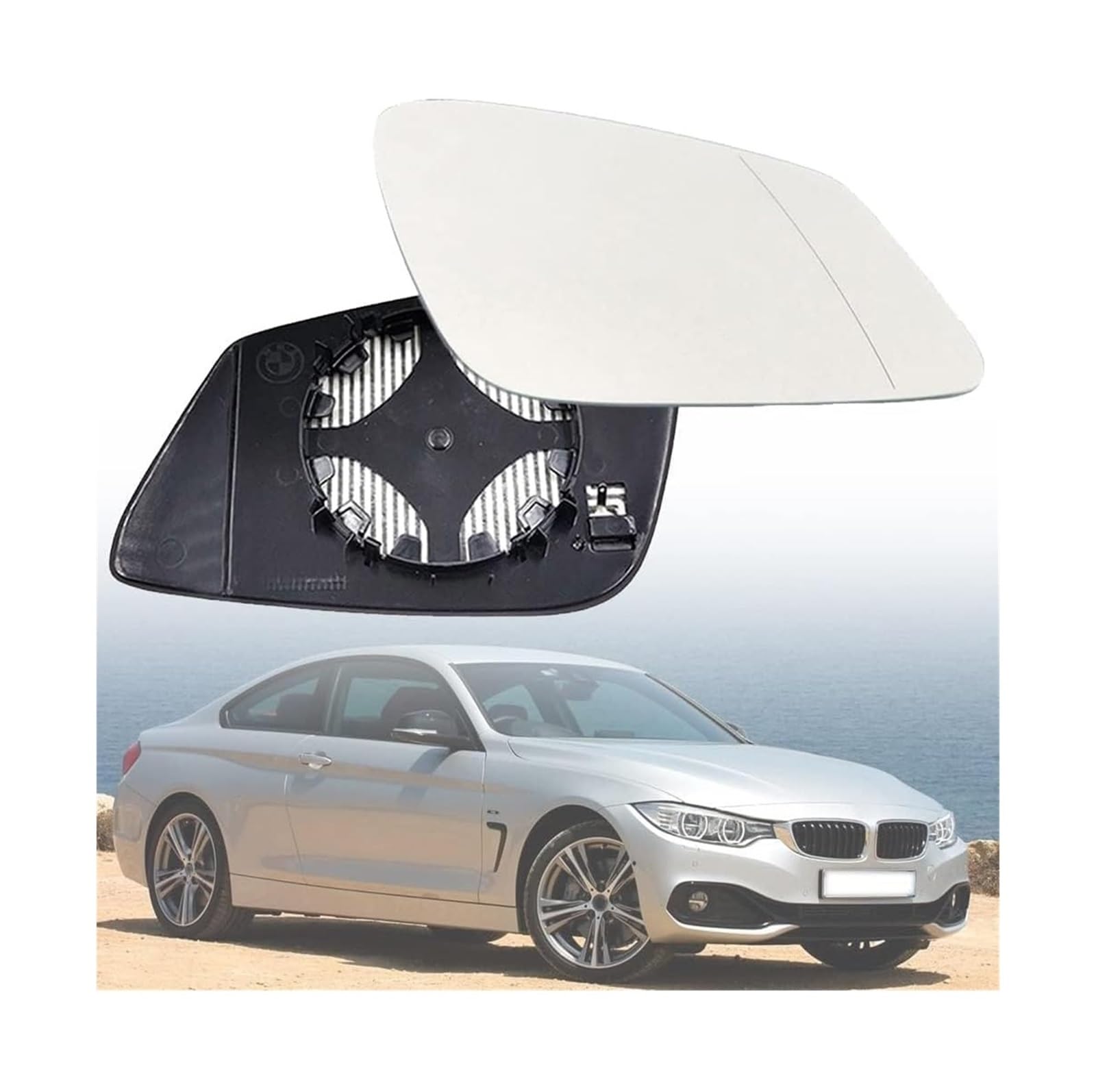 Car Rückspiegelglas Für 4 Serie M4 F82 Coupe 2014-2020 Links Rechts Rückspiegel Beheizte Auto Seite Flügel Spiegel Ersatz Glas Auto Rückspiegel(Right) von NIKISO