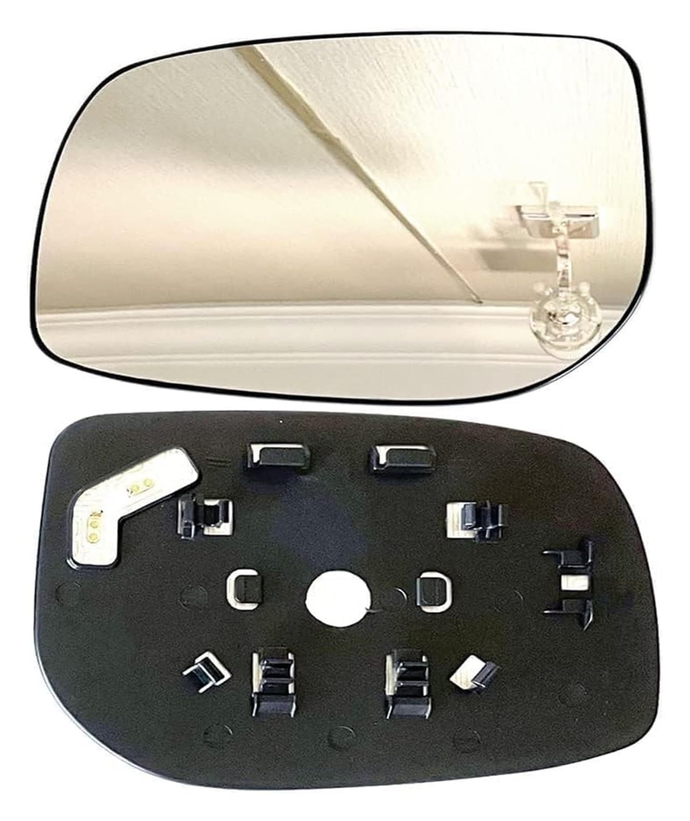 Car Rückspiegelglas Für T&oyota Für Vios/Für Yaris 2005-2010 Links Rechts Rückspiegel Beheizter Auto-Seitenspiegel Ersatzglas Außenspiegel(Left) von NIKISO