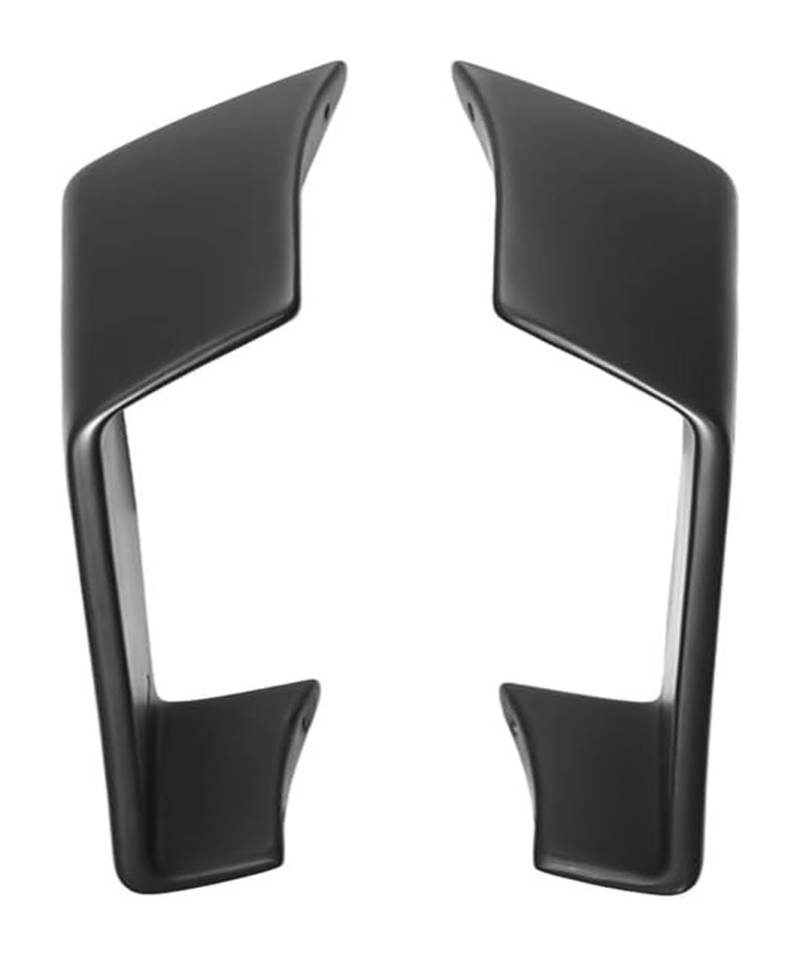 Für A&prilia Für RSV4 2009–2020 Motorrad-Starrflügel-Spoiler-Flügelabweiser, Aerodynamisches Seiten-Winglet-Verkleidungsset Motorrad Seitenverkleidung(Bright Black) von NIKISO