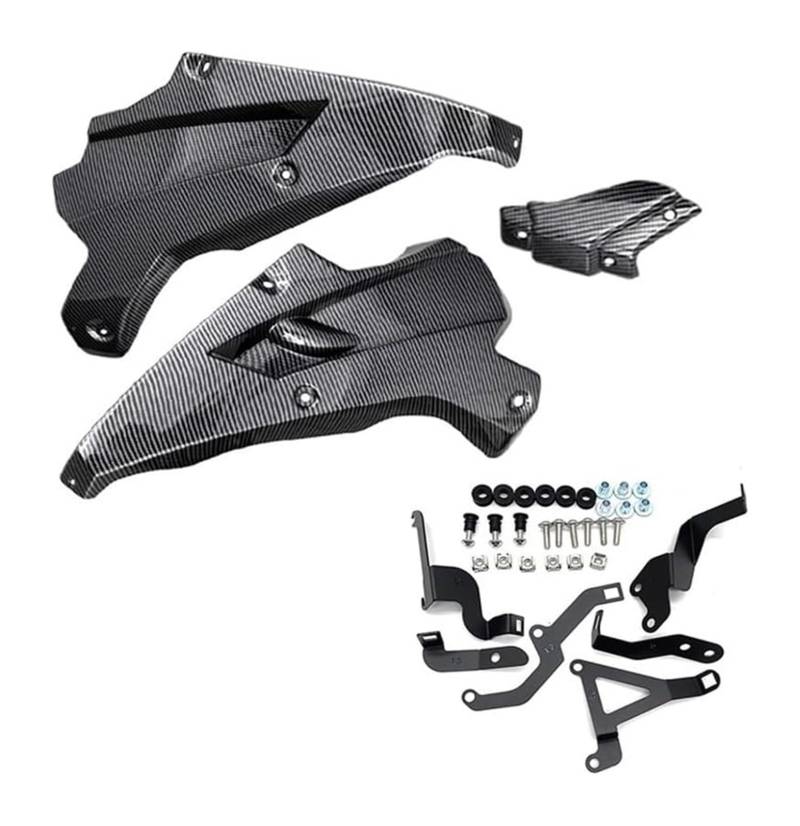 Für K&awasaki Für Z900 2017-2024 Motorrad Motor Spoiler Untere Panel Verkleidung Abdeckung Rahmen Schutz Motorrad Seitenverkleidung(Carbon Fiber 20-24) von NIKISO