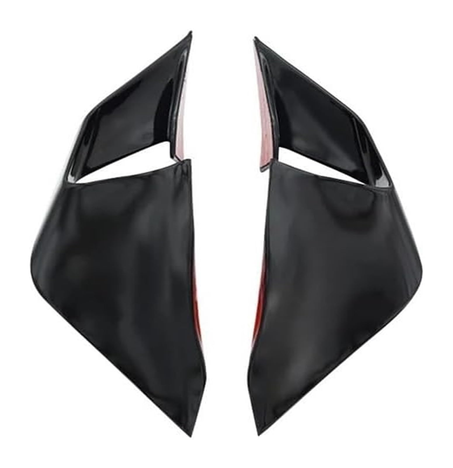 Für K&awasaki Für ZX-25R Für ZX25R Für ZX-4R Für ZX-4RR 2021-2024 Motorrad Fester Windflügel Aerodynamisches Spoiler Winglet Motorrad Seitenverkleidung(Schwarz) von NIKISO