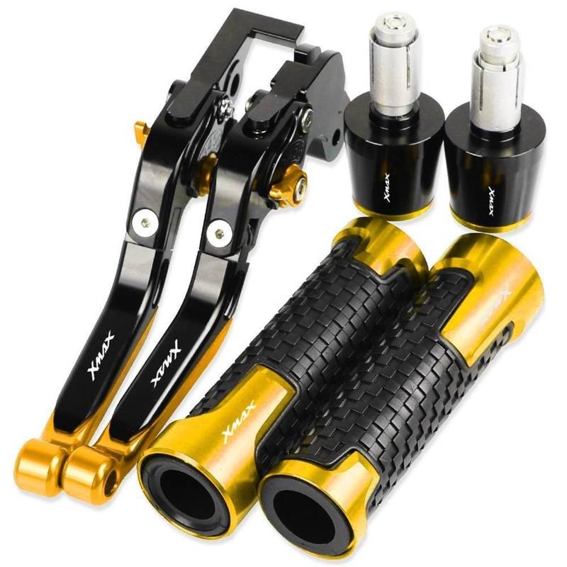 Für Y&AMAHA Für XMAX 250 Motorradbremsen Spurstange Handbremse Bremskupplungshebel Lenker Hand Kupplung Bremshebel Sets(12) von NIKISO