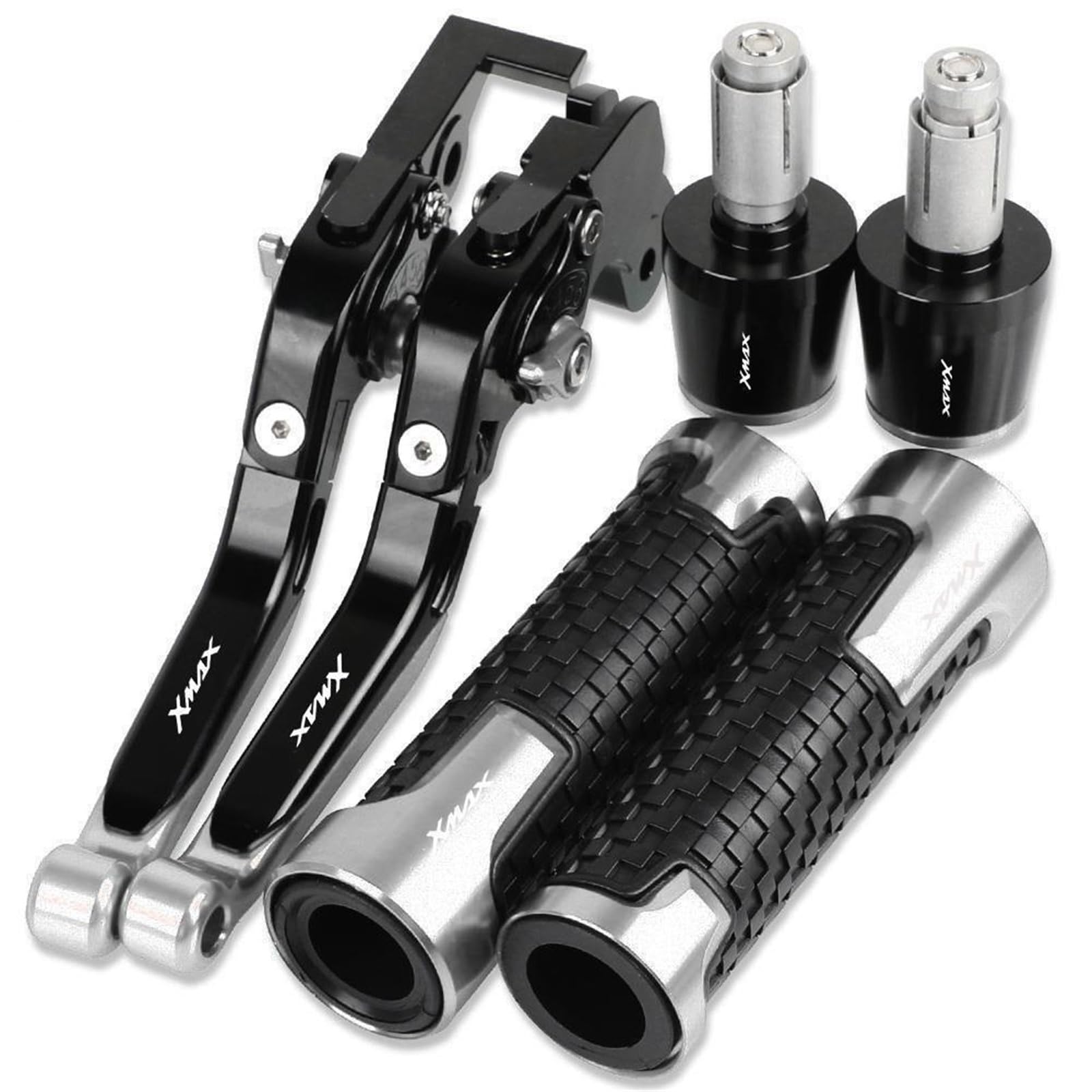 Für Y&AMAHA Für XMAX 250 Motorradbremsen Spurstange Handbremse Bremskupplungshebel Lenker Hand Kupplung Bremshebel Sets(17) von NIKISO