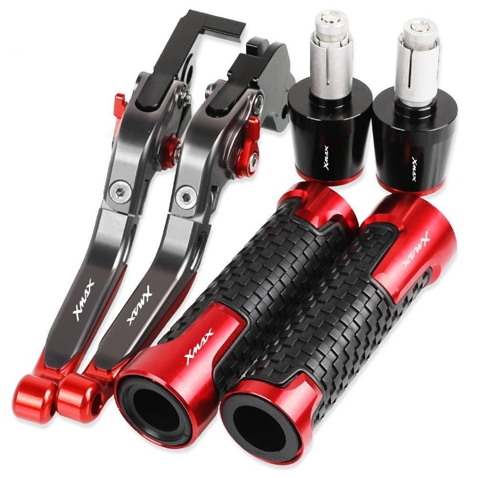 Für Y&AMAHA Für XMAX 250 Motorradbremsen Spurstange Handbremse Bremskupplungshebel Lenker Hand Kupplung Bremshebel Sets(24) von NIKISO