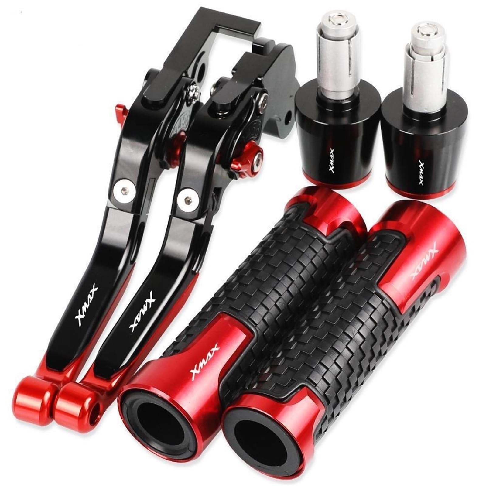 Für Y&AMAHA Für XMAX 250 Motorradbremsen Spurstange Handbremse Bremskupplungshebel Lenker Hand Kupplung Bremshebel Sets(25) von NIKISO