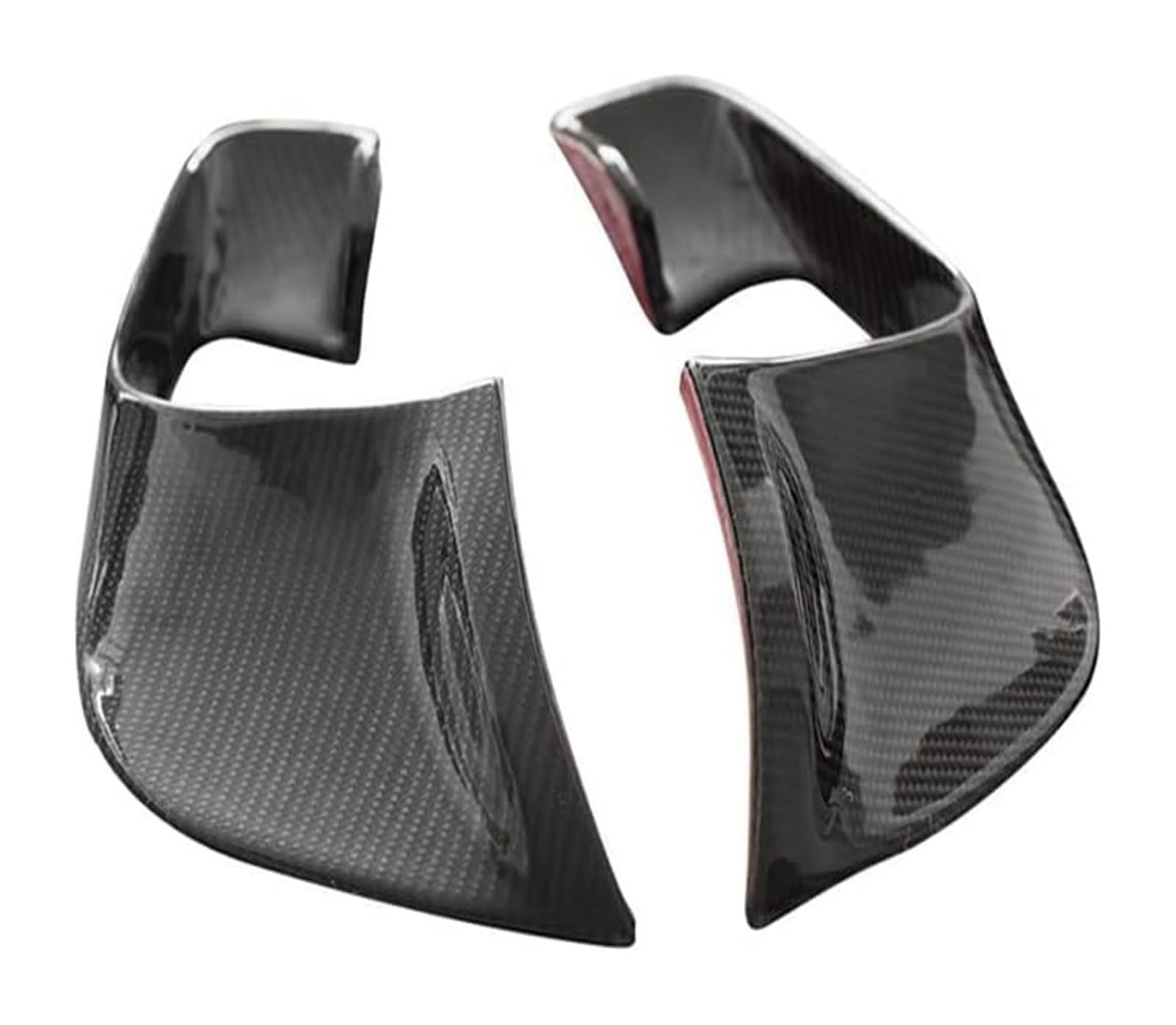 Für Y&amaha Für YZF-R7 Für YZFR7 2021-2023 Motorrad Festflügelspoiler Aerodynamische Winglets Windschutzscheibenverkleidung Motorrad Seitenverkleidung(Schwarz) von NIKISO