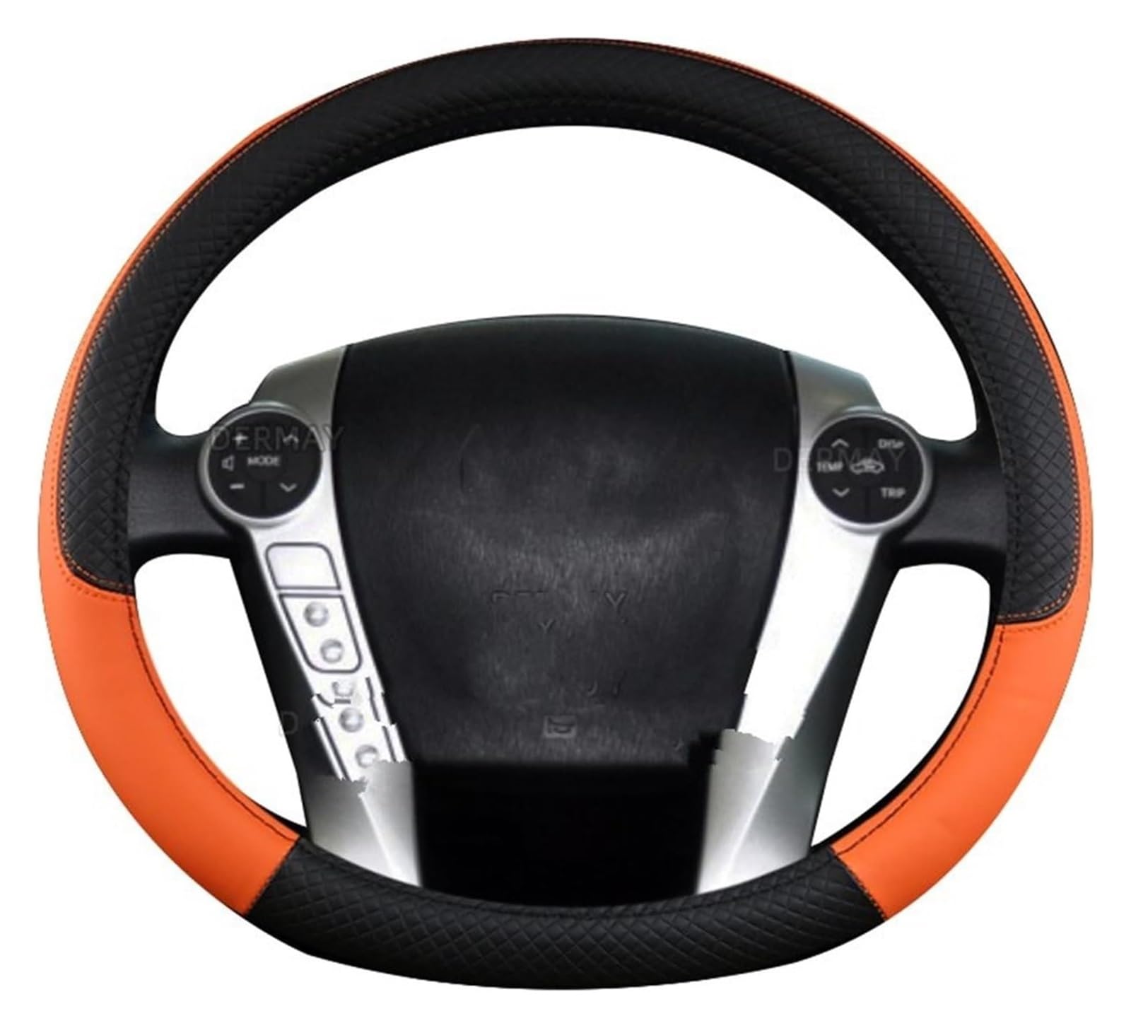 Lenkradabdeckung Für T&oyota Für Prius 30 20 Für Prius V Für Prius C Für Prius Für Prime Auto Lenkradbezug Lenkradschutz(Orange) von NIKISO