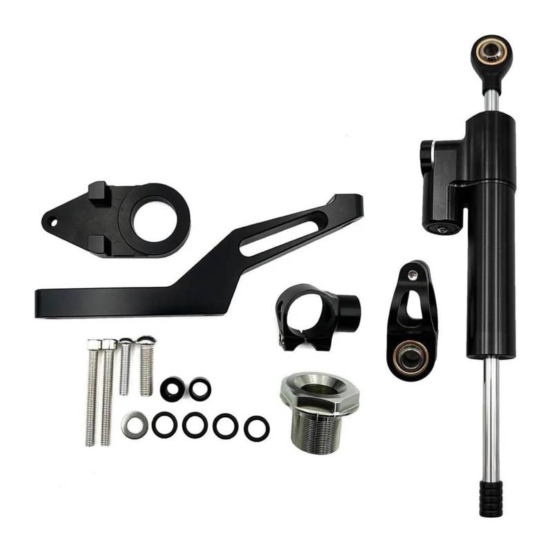 Lenkungsdämpfer Für Kawa&saki Für Ninja ZX-6R ZX6R ZX 6R 2009-2022 Control Stabilisieren Montage Halterung Kit Motorrad Lenkung Dämpfer Stabilisator(X-2) von NIKISO