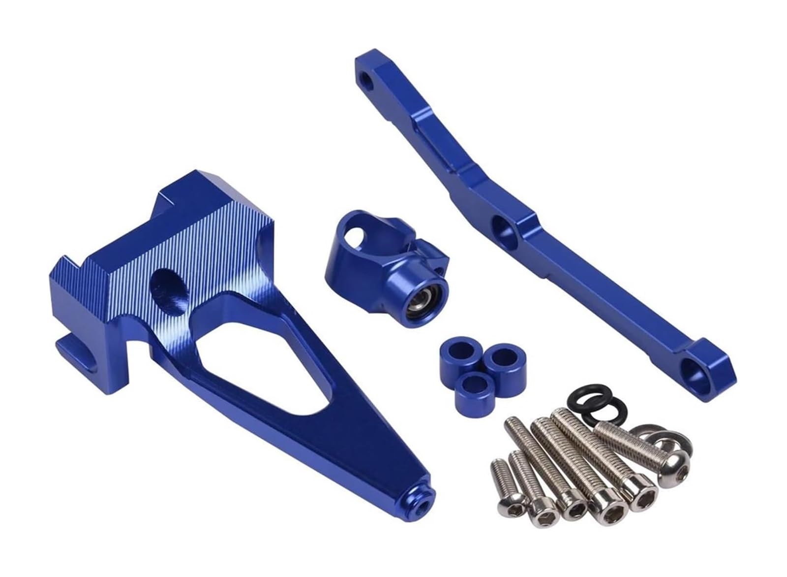 Lenkungsdämpfer Für MT-09 MT09 FZ-09 FZ09 2013-2020 Montagehalterung Kit Halterung Unterstützung Einstellbarer Motorrad Lenkungsdämpfer Stabilisator(Blau) von NIKISO