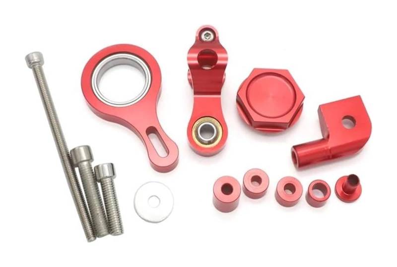 Lenkungsdämpfer Für YZF R6 YZFR6 2006-2020 Stabilisieren Montagehalterung Kit Halterung Unterstützung Einstellbarer Motorrad Lenkungsdämpfer Stabilisator(Set14) von NIKISO