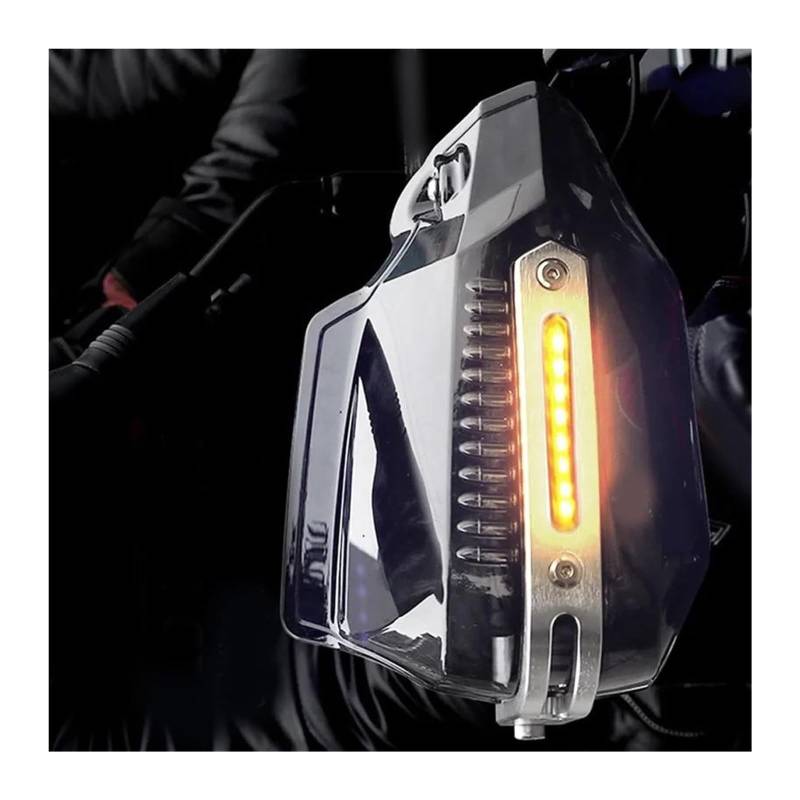 Motorrad Handschutz Für A&prilia Sr Rs Rs50 Sr 50 Sxv Für Pegaso 650 Handschutz Schild Winddicht Lenker Griff Schutz Hand Guards Schutz(Black-Amber Light) von NIKISO