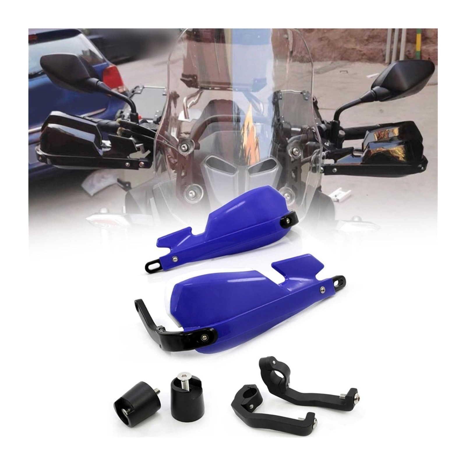 Motorrad Handschutz Für CB500X CB500F 2019 2020 2021 2022 Handschützer Bremse Handschutz Shell Schutz Wind Schild Deflektor Abdeckung(Blau) von NIKISO