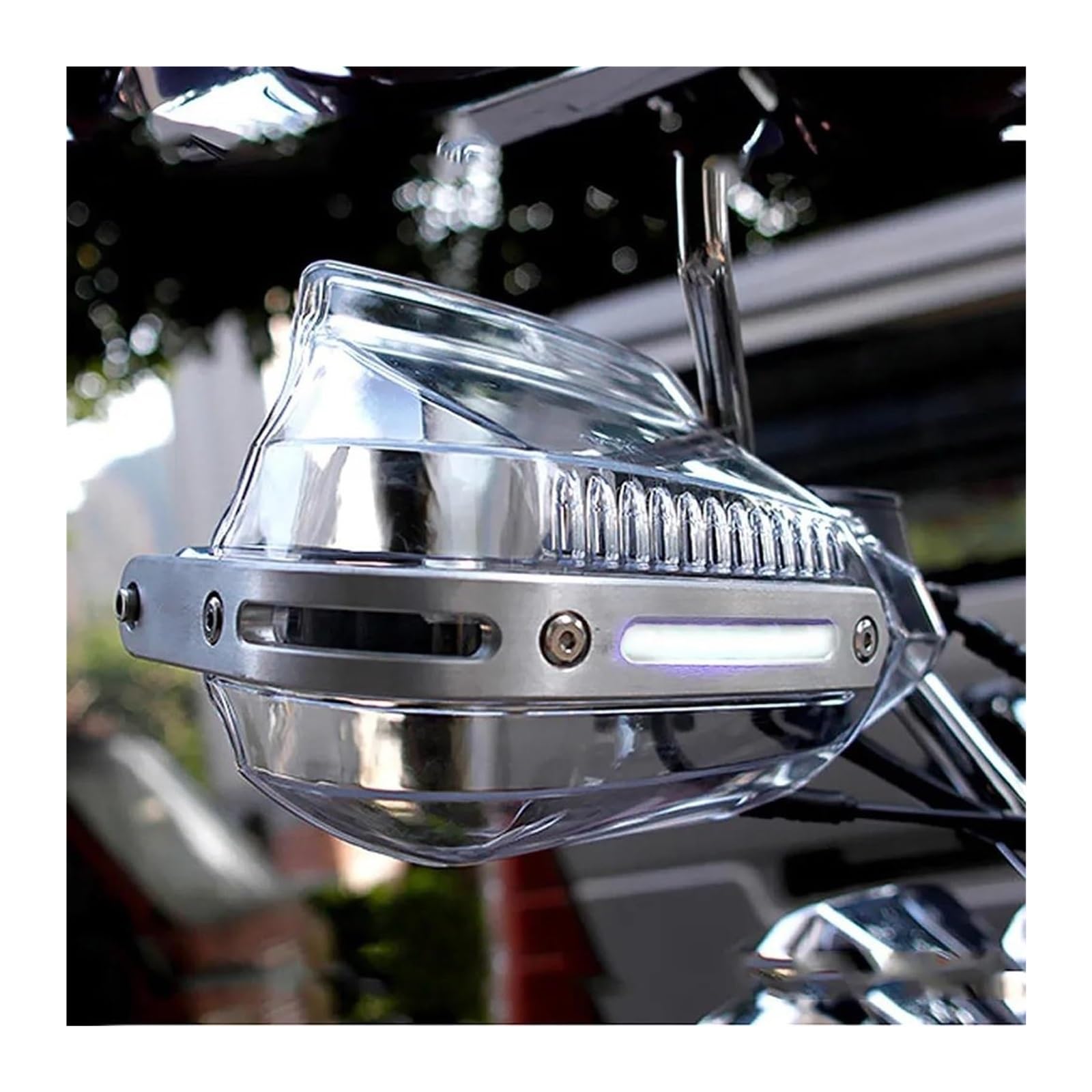 Motorrad Handschutz Für Kawa&saki Z1000 2008 Vn 1500 Für Ninja 300 Motorrad Hand Guards Handschutz Griff Protector Windschutzscheibe Mit Licht(Clear-White Light) von NIKISO