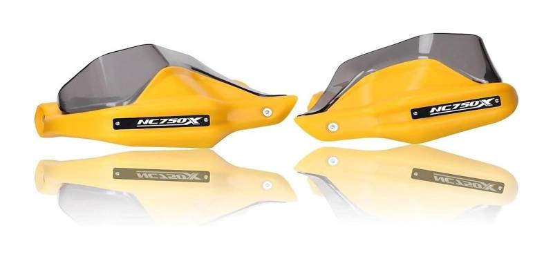 Motorrad Handschutz Für NC750 X 2023 2024 NC750X MT DCT Motorrad Handprotektoren Lenker Guards Protector Winddicht Schild Hand(Yellow and Titanium) von NIKISO