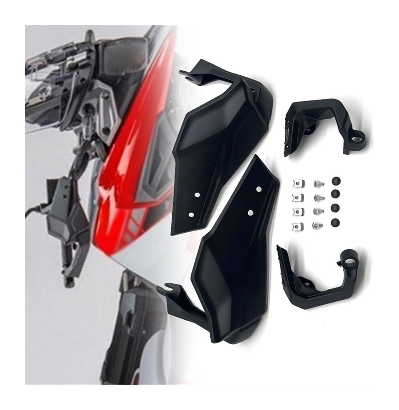 Motorrad Handschutz Für Suz&uki Für V&Strom DL 1050 2020 2021 Handprotektoren Protektoren Hand Guards Motorrad Bar End Griff Handschutz Montieren(Handguards) von NIKISO