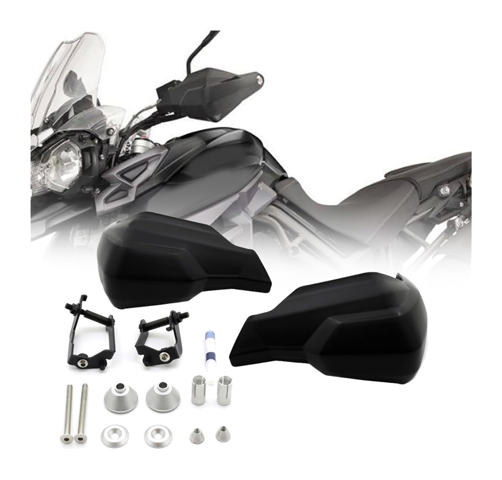 Motorrad Handschutz Für T&riumph Für THRUXTON Für Tiger 800 1200 XC/XCX/XR 2012-2020 Handprotektoren Handschildschutz Handschutzschutz Schwarz(Modified Handlebar) von NIKISO