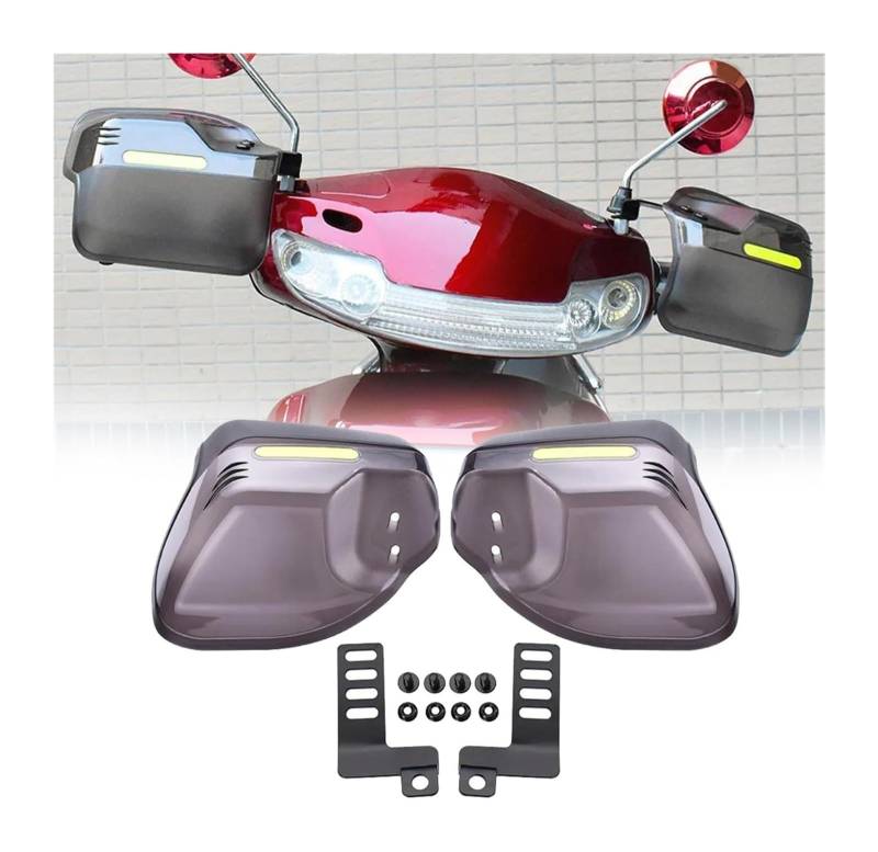 Motorrad Handschutz Für Y&amaha XP500 XP530 TX125 Für Adventure YZ 80 85 125 250F Universal Motorrad Handschutz Schild Handschutz Schutz Windschutzscheibe(Transparent) von NIKISO