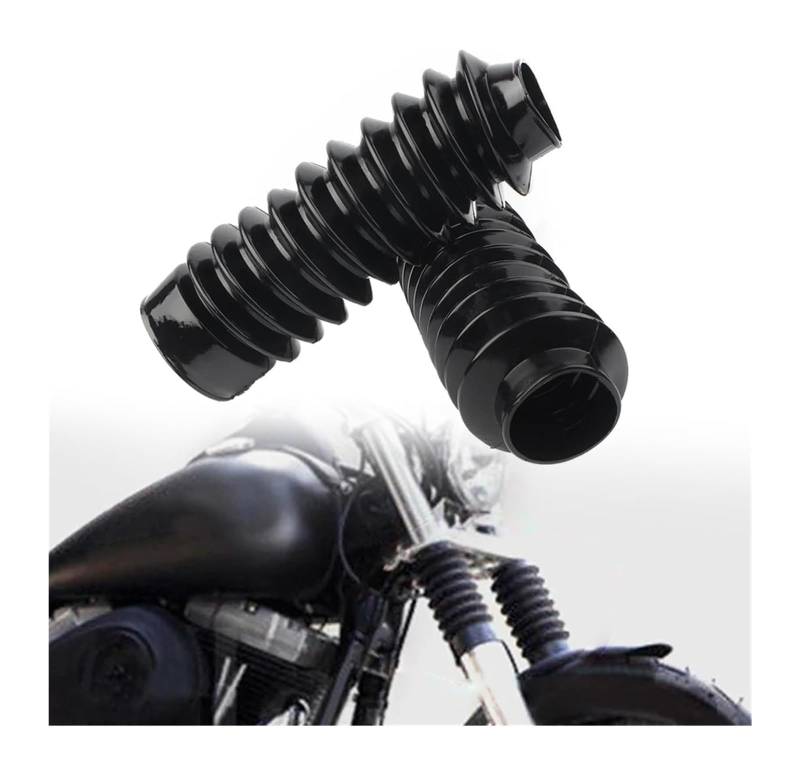 Motorrad Stoßdämpfer Hinten Für H&Arley Für Dyna Für Wide Für Glide FXDWG 2007 2008 2010 2011 2 Stücke Motorrad Gabel Vordere Gamaschen Gators Boot Stoßdämpfer von NIKISO