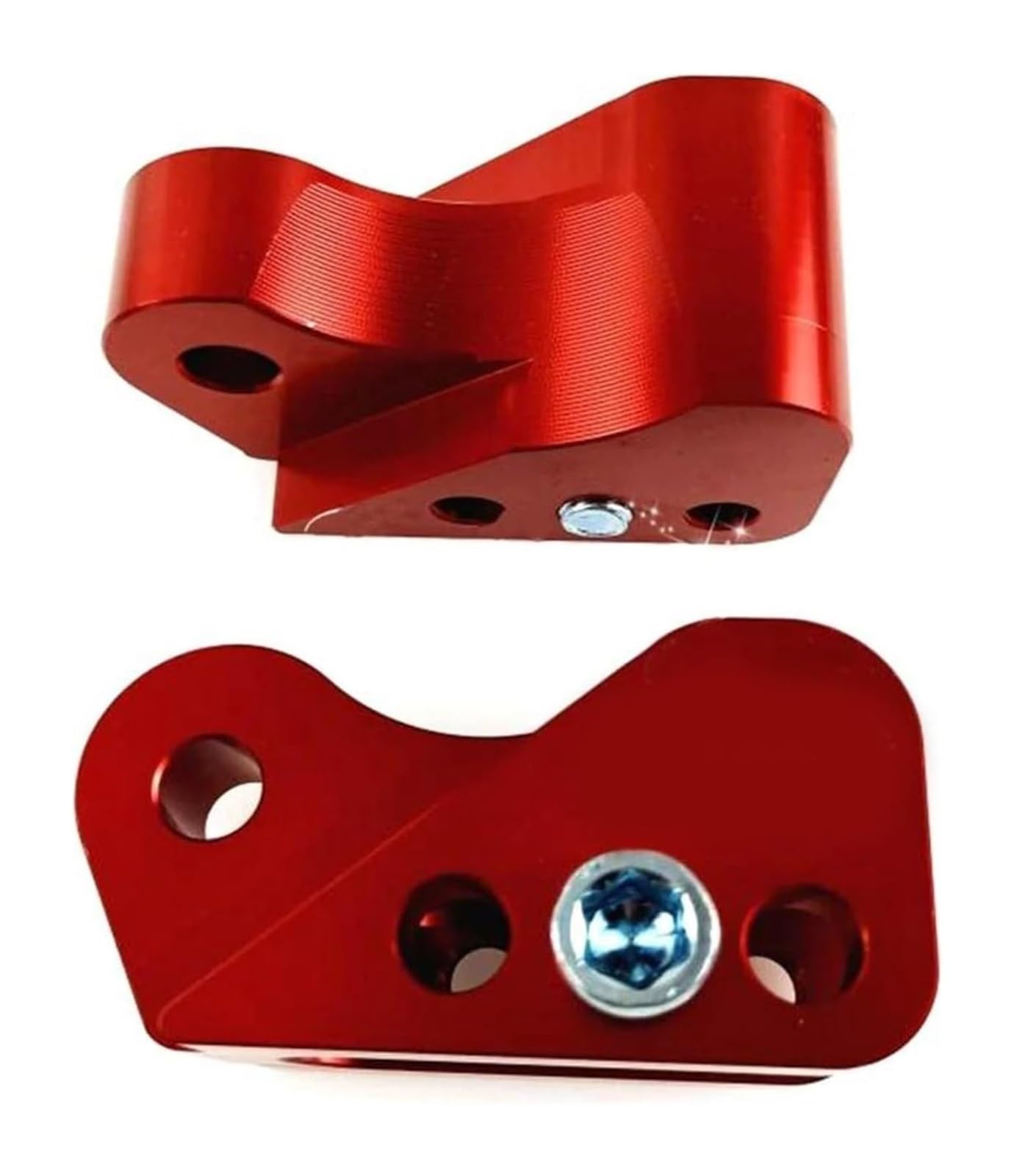 Motorrad Stoßdämpfer Hinten Für K&awasaki Scooter Motorrad Hinterer Stoßdämpfer Rückwärtsadapter Erhöhung Refit Universal(Red 3 Holes 1pair) von NIKISO