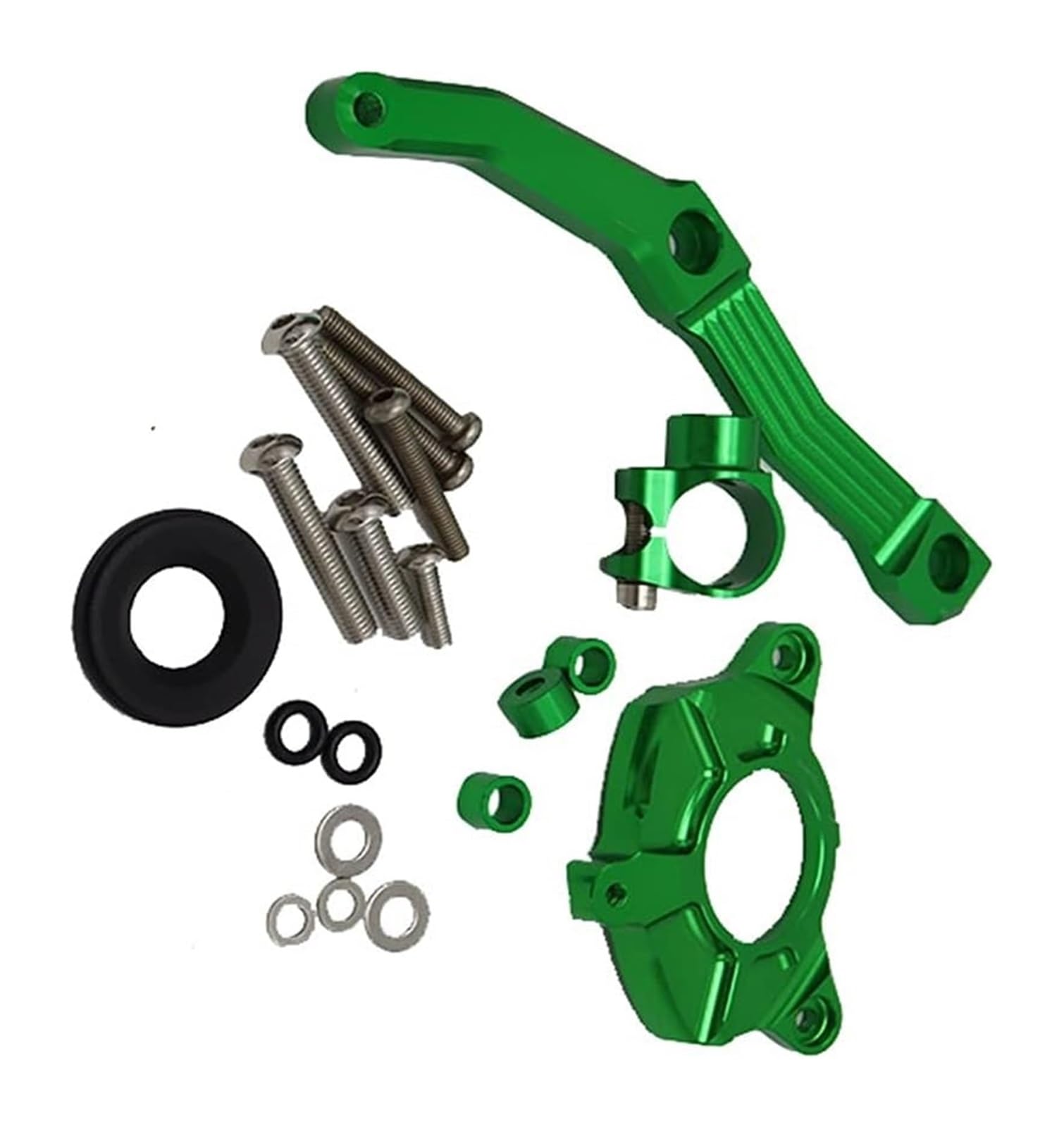 Motorrad Stoßdämpfer Hinten Für Kawa&saki Z1000 Z 1000 2014-2017 Motorrad Zubehör CNC Einstellbare Lenkung Stoßdämpfer Stabilisator Und Halterung(Z1000-green) von NIKISO