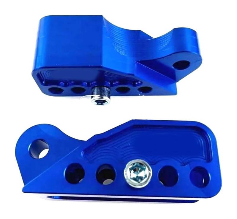 Motorrad Stoßdämpfer Hinten Für S&uzuki Scooter Motorrad Hinterer Stoßdämpfer Rückwärtsadapter Erhöhung Refit Universal(Blue 5 Holes 1pair) von NIKISO