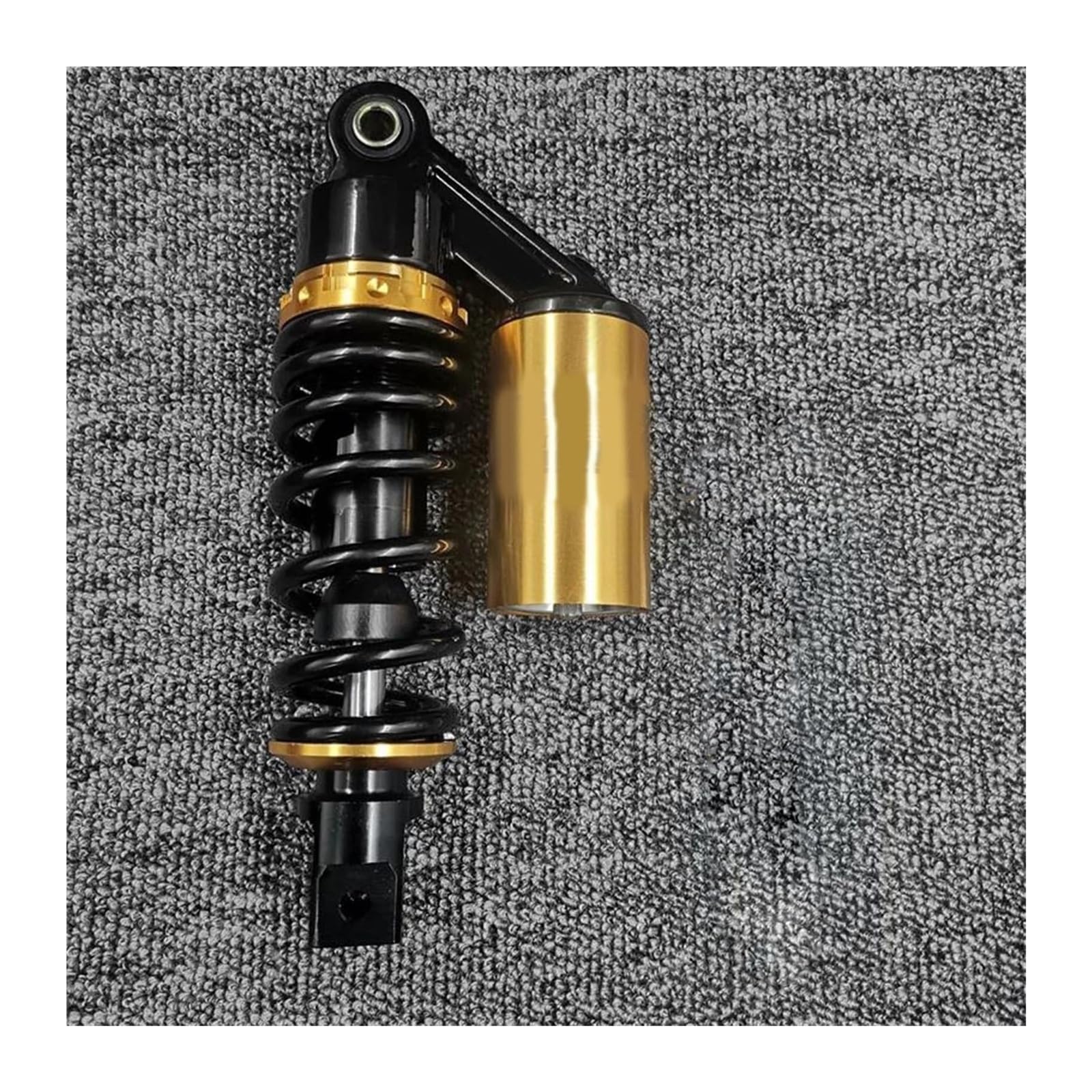 Motorrad Stoßdämpfer Hinten Für Y&amaha JOG50 3KJ Schwarz 235 Mm 7,5 Mm Feder Hinten Luftstoßdämpfer Roller Motorrad(Black Gold) von NIKISO