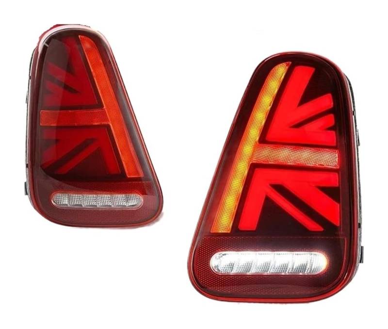 NIKISO Auto Rückspiegel Anzeige Lampe Für M&ini Für Cooper Für R50 Für R52 Für R53 2001-2007 Auto Geändert Montage Auto Hinten Rücklicht Baugruppen(2pcs Red) von NIKISO