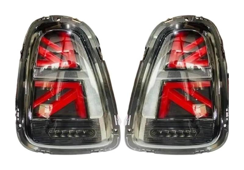 NIKISO Auto Rückspiegel Anzeige Lampe Für M&ini Für Cooper Für R56 Für R57 Für R58 Für R59 Für LCI Für JCW Tun Signal Lampen Rückleuchten Auto Hinten Rücklicht Baugruppen(2pcs Red Clear) von NIKISO