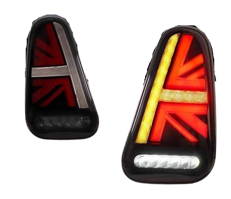 NIKISO Auto Rückspiegel Anzeige Lampe Für M&ini Für Coopers Für R50 Für R52 Für R53 2001-2007 Bremse Blinker Rückleuchten Rücklichter Auto Hinten Rücklicht Baugruppen(2pcs Smoke) von NIKISO