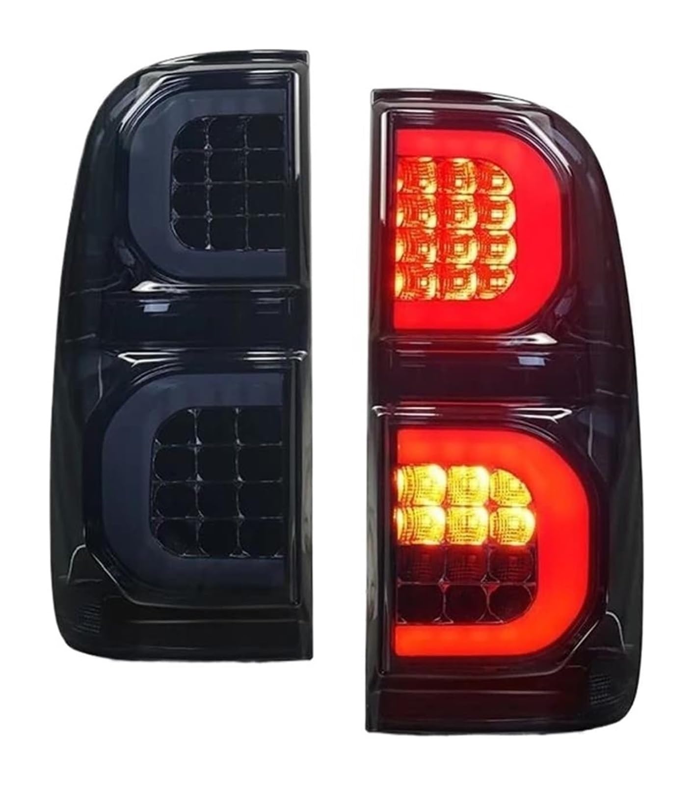 NIKISO Auto Rückspiegel Anzeige Lampe Für T&oyota Für Hilux Für Vigo 2005-2015 Lauflicht Bremse Reverse Lampe Blinker Montage Auto Hinten Schwanz Licht Baugruppen von NIKISO