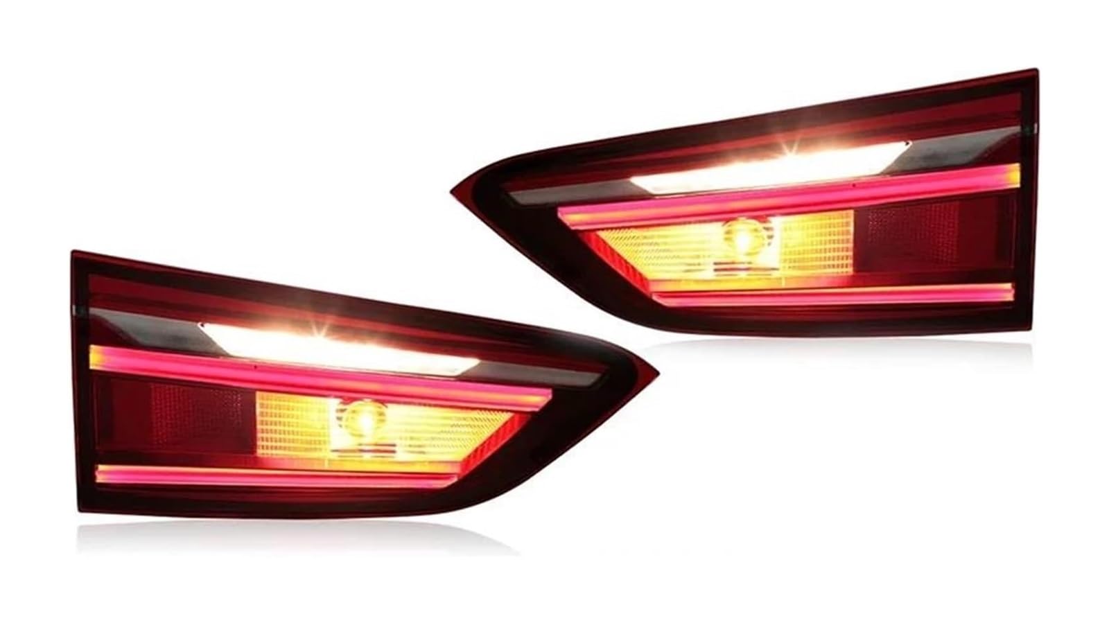 NIKISO Auto Rückspiegel Anzeige Lampe Für X1 2016-2019 Auto Rücklicht Montage Rücklicht Bremse Warn Lampe Umkehr Stoßstange Baugruppen 63217350697 63217350698(Left and Right) von NIKISO