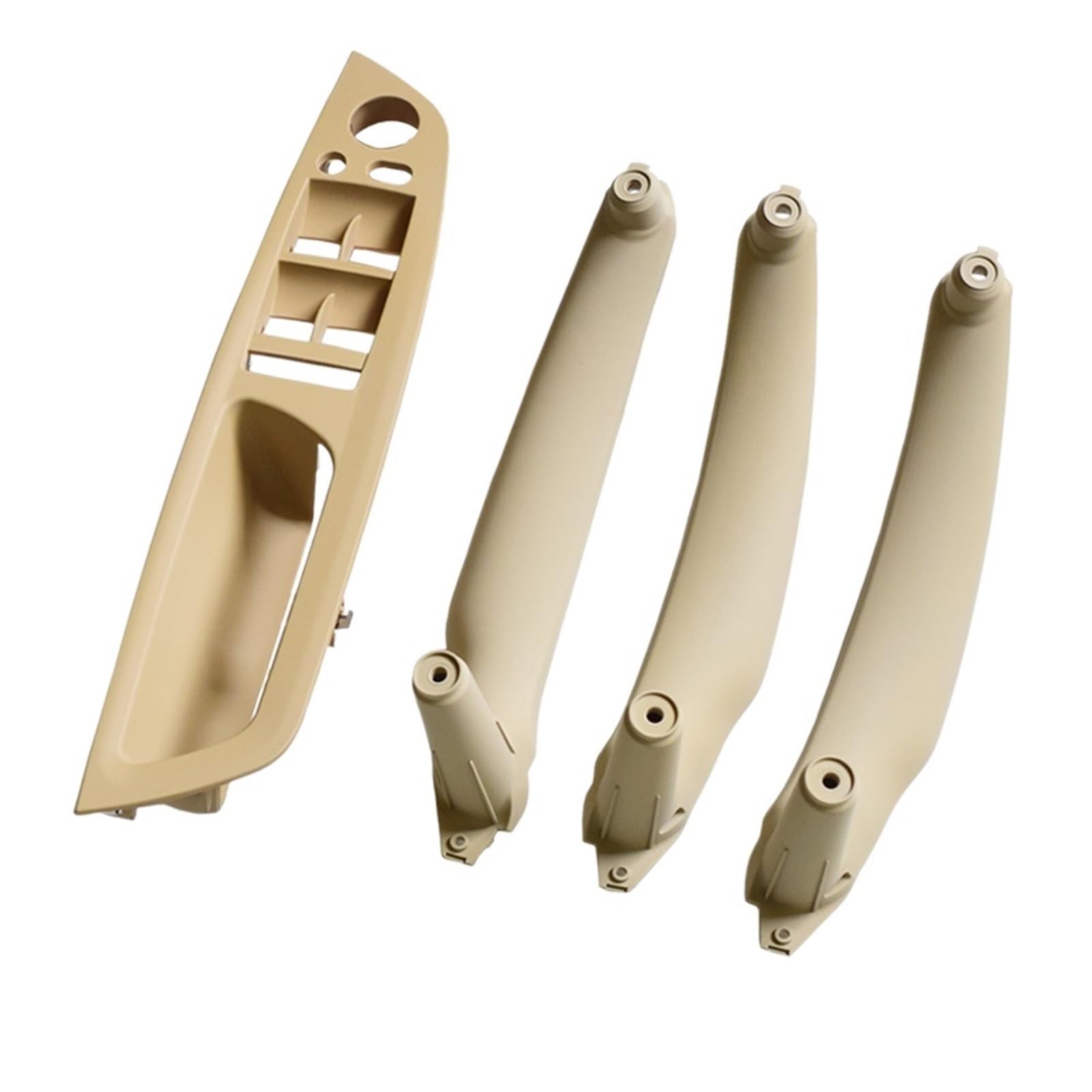 Autotürgriff Innen Für E70 E71 E72 X5 X6 2007-2014 Auto Innentürgriff Innenverkleidung Pull Trim Abdeckung Türgriff Innen Beifahrer (Größe : LHD Beige 4Pcs) von NIKKHO