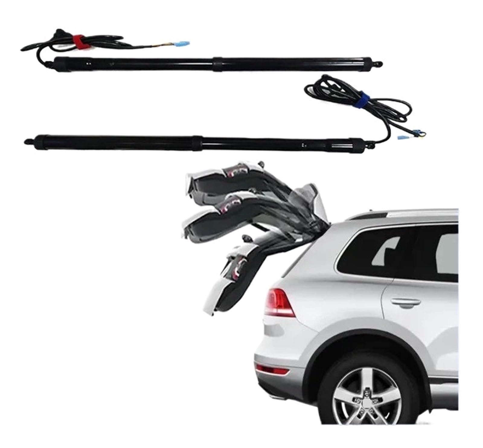 Für VW Für Touareg 2011-2023 Auto Elektrische Heckklappe Automatische Steuerung Stamm Stick Auto Hinten Tür Power Kit Antriebseinheit Heckklappe Gasdruckfeder(No Kick Sensor) von NIKKHO