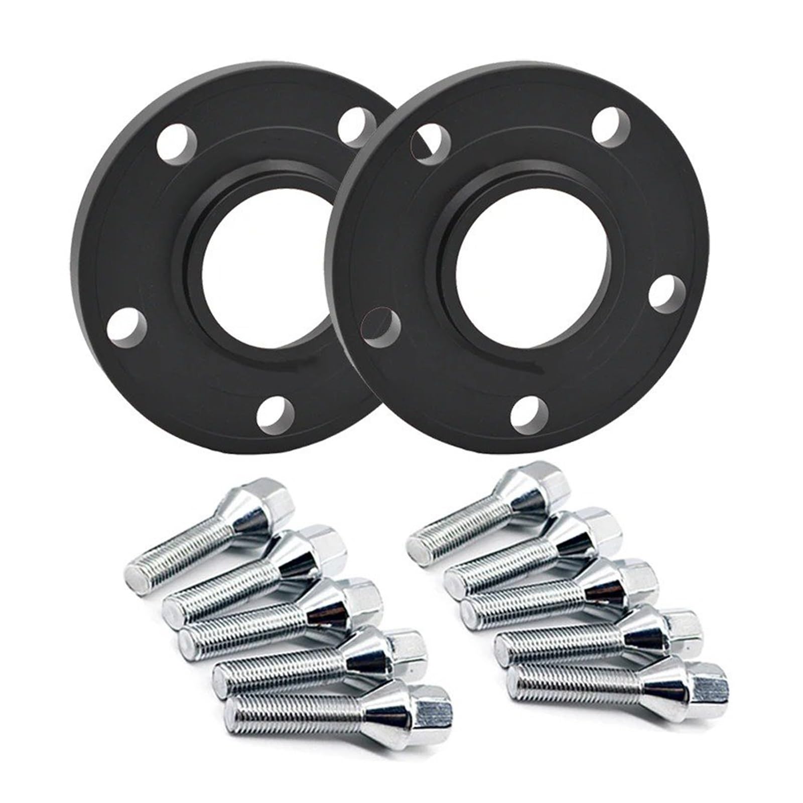 Spurverbreiterungen Für 1/3/5/6/7/8Serie Z3 Z4 Z8 Auto-Spurverbreiterungen 72,6 Mm Zentrische Raddichtung Radnabenadapter + Radmuttern-Spurverbreiterung Rad Distanzscheiben(Black 15mm 40mm M12x1.5) von NIKKHO