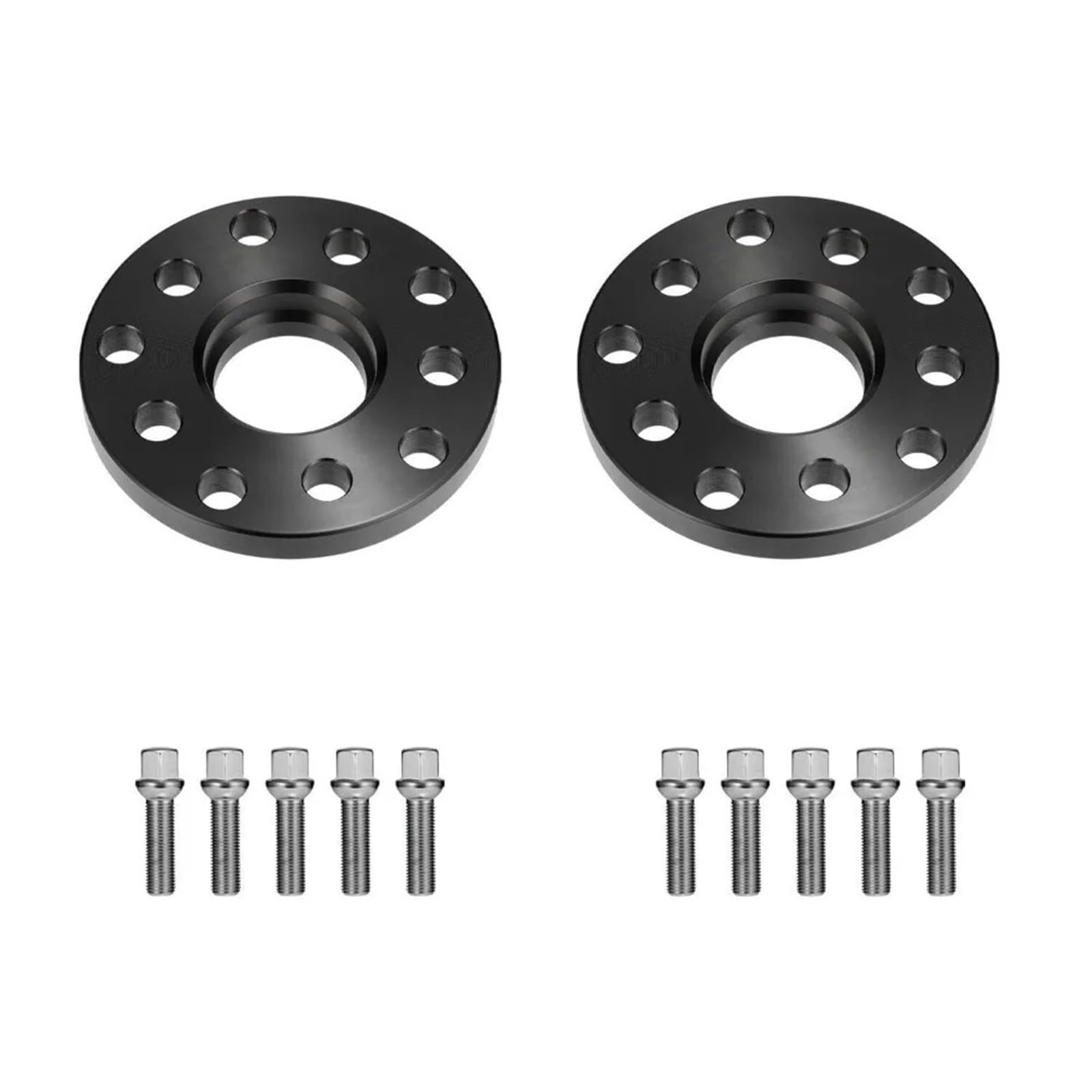 Spurverbreiterungen Für 2 Stück X 15 Mm Aluminiumlegierung Hubcentric Spurverbreiterungen & Schrauben 5x100 & 5x112mm 57,1 Rad Distanzscheiben von NIKKHO