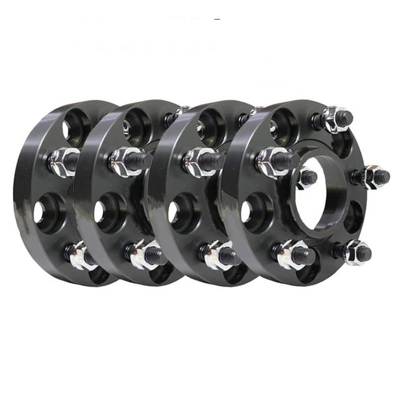 Spurverbreiterungen Für MG Für ZST Für Astor Schwarz 5 Loch 20mm/25mm/30mm Spurverbreiterung Adapter 4 Stück Rad Distanzscheiben(25mm) von NIKKHO