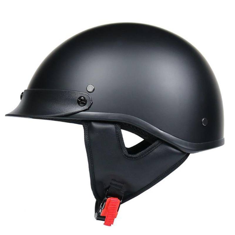 Motorrad Halbhelme Gehirn Kappe Halbschale Jet Helm Scooter Helm Retro Helme Motorrad Halbhelm Männer und Frauen Erwachsene für Cruiser Chopper Biker Moped ECE Zulassung,#2-2XL(61-62CM) von NIKSHI